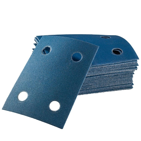 Uneeda Sanding Sheet 3 x 4 FILMTEK Grit No 400 Hook & Loop, 4 Holes Vented, PK50 M-178602